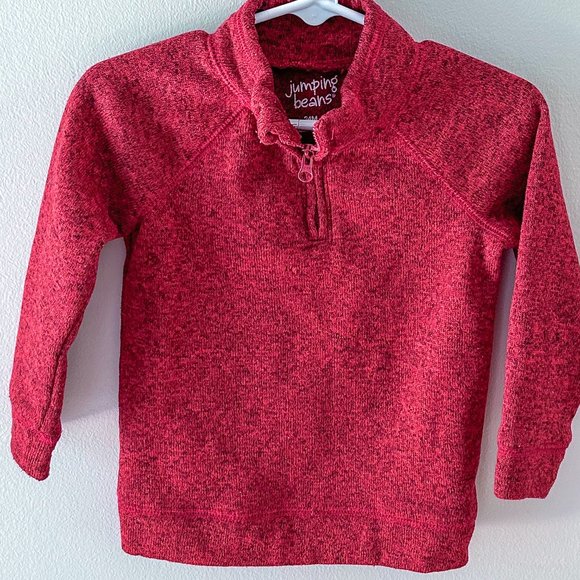 EUC 24 months Jumping Beans quarter zip sweatshirt sweater - Picture 1 of 4